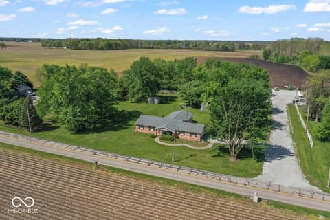 Aerial view at 9967 N County Road 800 W, Daleville, IN