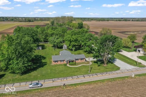 Aerial view at 9967 N County Road 800 W, Daleville, IN