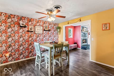 Dining room at 9967 N County Road 800 W, Daleville, IN