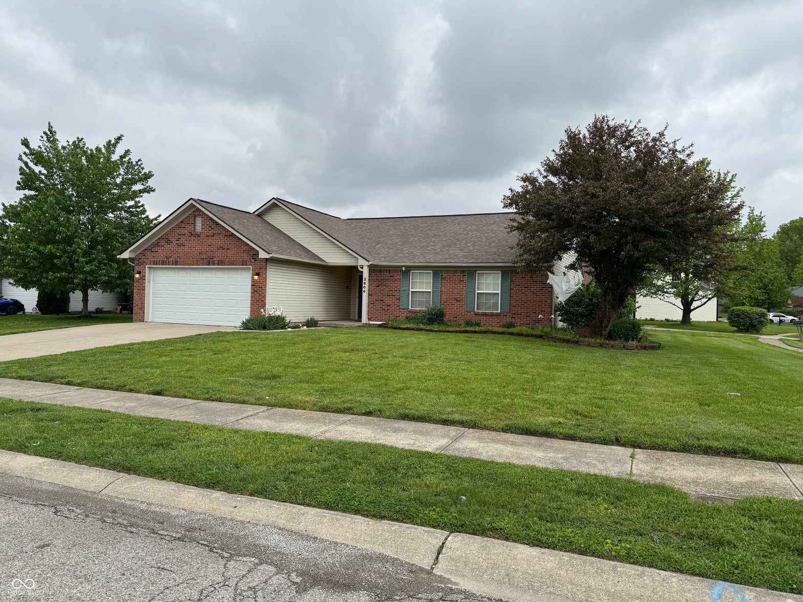 Front exterior at 2806 Coopersmith Court, Indianapolis, IN