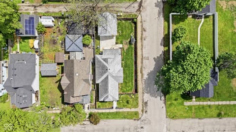 Aerial view at 931 Villa Avenue, Indianapolis, IN