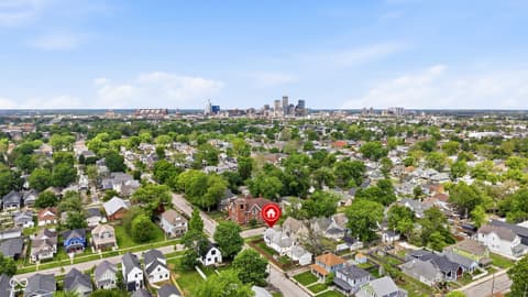 Aerial view at 931 Villa Avenue, Indianapolis, IN