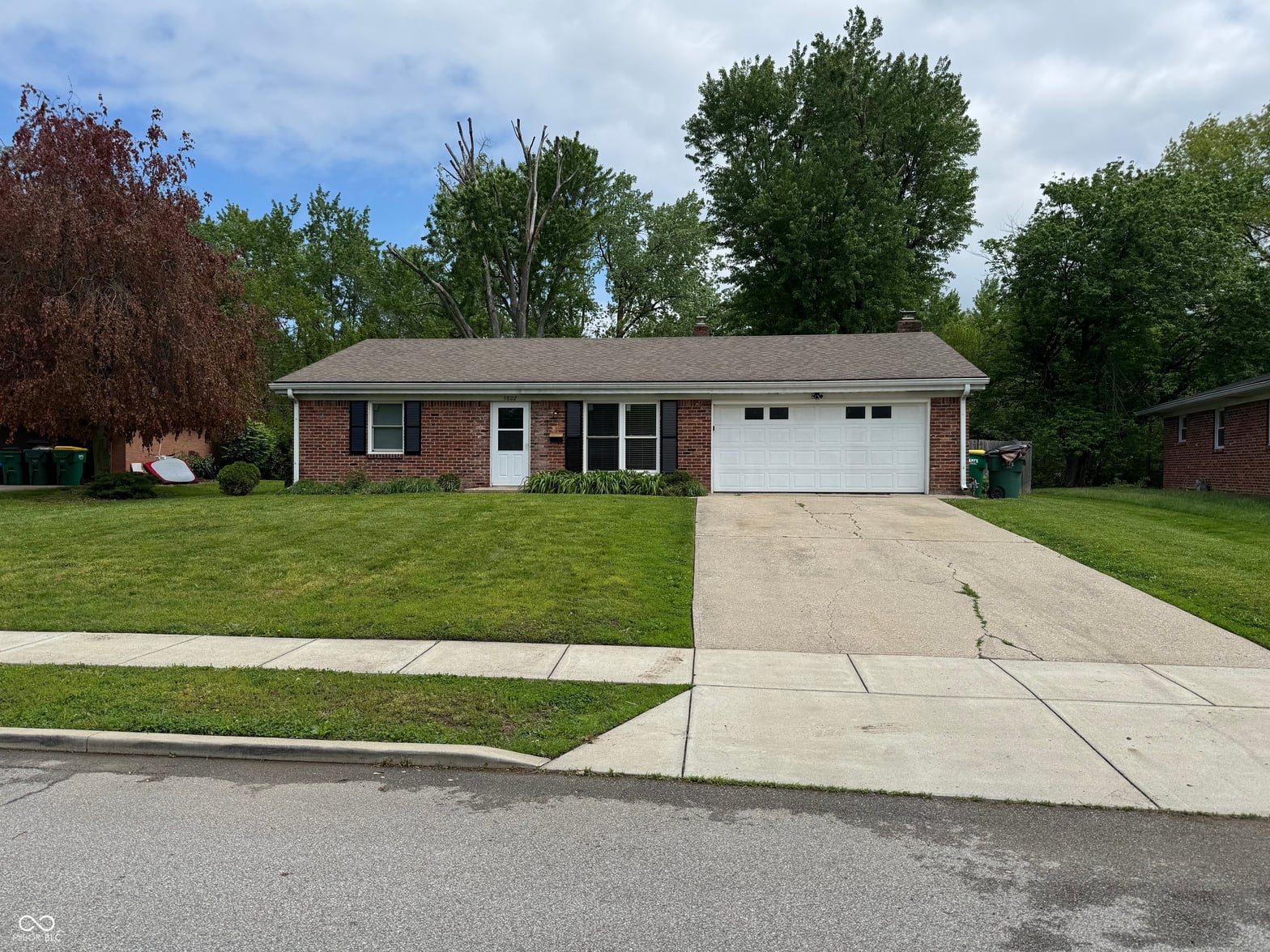 Front exterior at 5802 Elaine Street, Indianapolis, IN