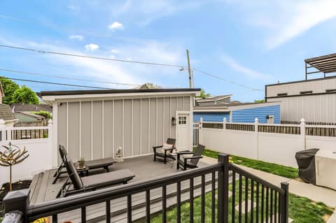 Outdoor living area at 1147 Spann Avenue, Indianapolis, IN