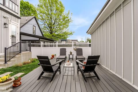 Outdoor living area at 1147 Spann Avenue, Indianapolis, IN