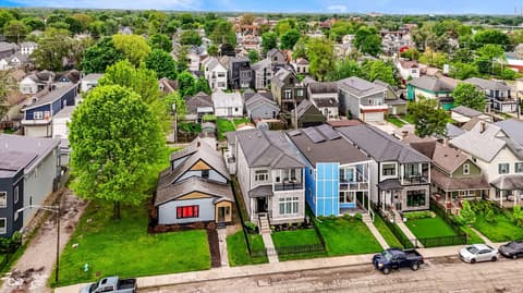 Aerial view at 1147 Spann Avenue, Indianapolis, IN