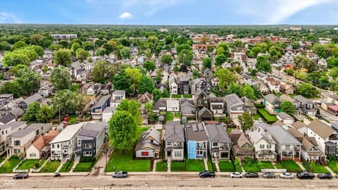 Aerial view at 1147 Spann Avenue, Indianapolis, IN
