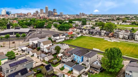 Aerial view at 1147 Spann Avenue, Indianapolis, IN