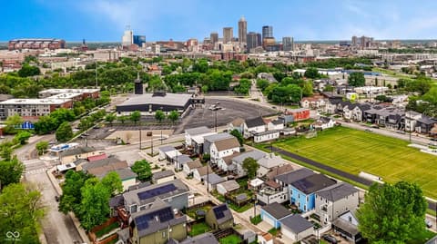 Aerial view at 1147 Spann Avenue, Indianapolis, IN