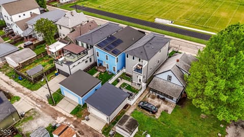 Aerial view at 1147 Spann Avenue, Indianapolis, IN