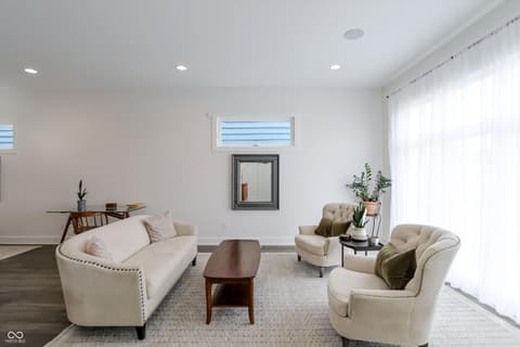Living room at 1147 Spann Avenue, Indianapolis, IN