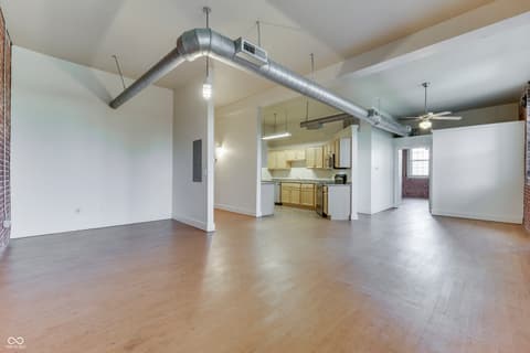 Living room at 55 S Harding Street, Indianapolis, IN