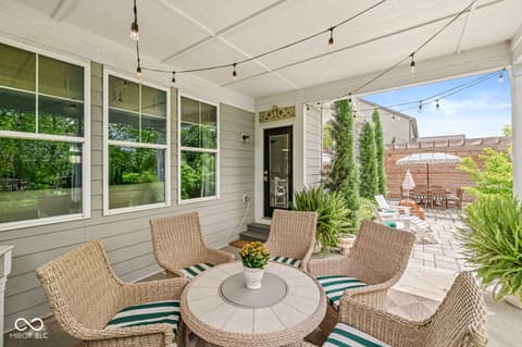 Outdoor living area at 10206 Galileo Drive, Fishers, IN