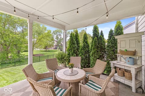 Outdoor living area at 10206 Galileo Drive, Fishers, IN