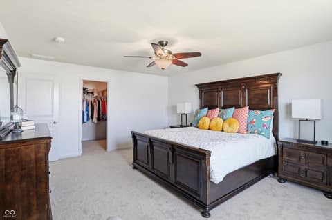 Primary bedroom at 14680 Hinton Drive, Fishers, IN