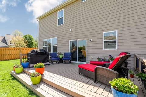 Outdoor living area at 14680 Hinton Drive, Fishers, IN