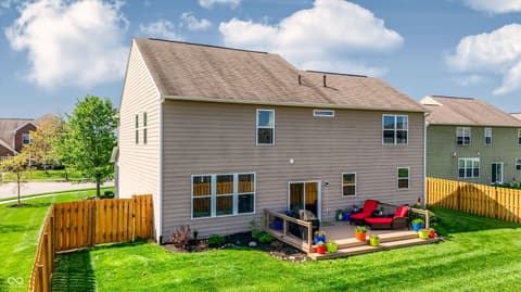 Backyard at 14680 Hinton Drive, Fishers, IN