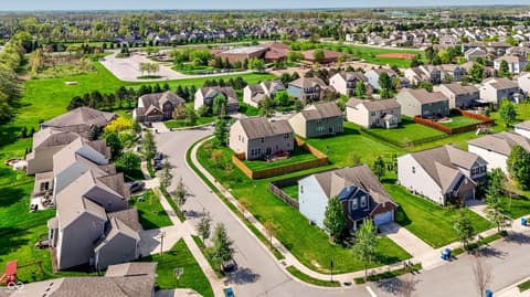 Aerial view at 14680 Hinton Drive, Fishers, IN