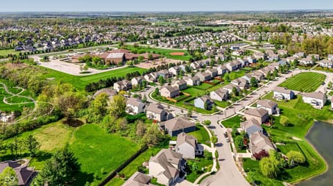 Aerial view at 14680 Hinton Drive, Fishers, IN