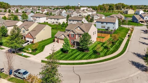 Aerial view at 14680 Hinton Drive, Fishers, IN