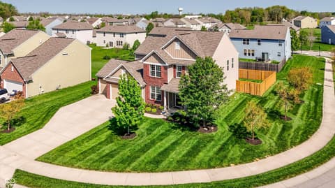 Aerial view at 14680 Hinton Drive, Fishers, IN