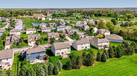 Aerial view at 14680 Hinton Drive, Fishers, IN