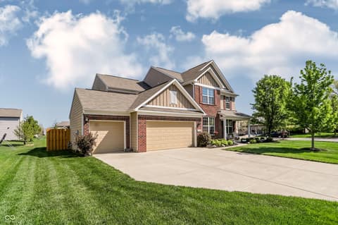 Front exterior at 14680 Hinton Drive, Fishers, IN