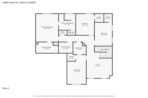Floor Plan — 14680 Hinton Drive, Fishers, IN