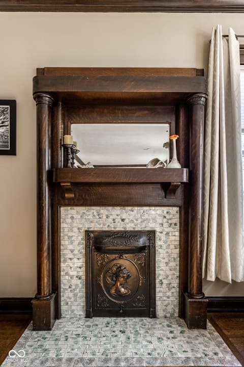 Fireplace — 2114 Broadway Street, Indianapolis, IN