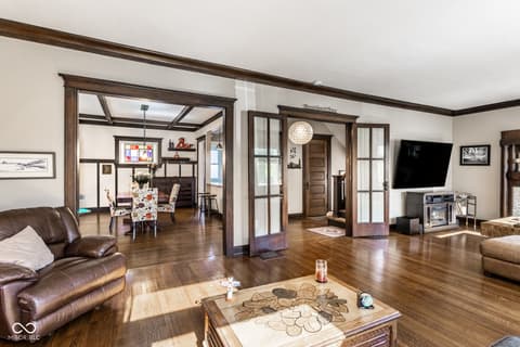 Living room at 2114 Broadway Street, Indianapolis, IN