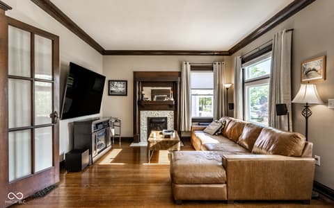 Living room at 2114 Broadway Street, Indianapolis, IN