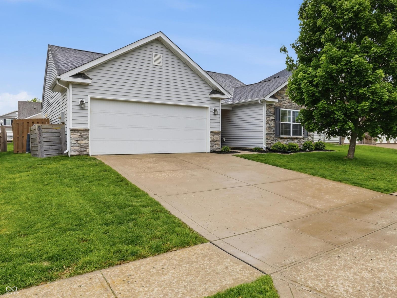Front exterior at 5780 Blue Sky Drive, Whitestown, IN
