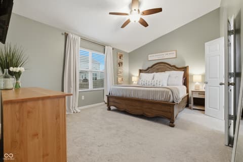 Primary bedroom at 5780 Blue Sky Drive, Whitestown, IN
