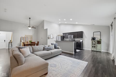 Living room at 5780 Blue Sky Drive, Whitestown, IN