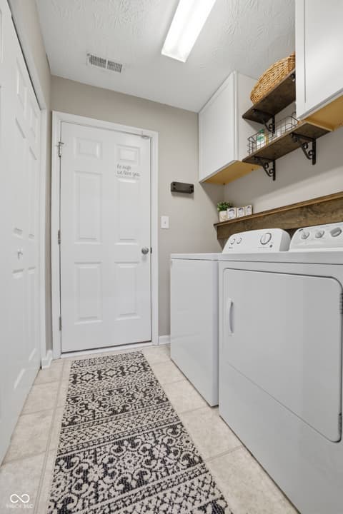 Laundry room at 5780 Blue Sky Drive, Whitestown, IN