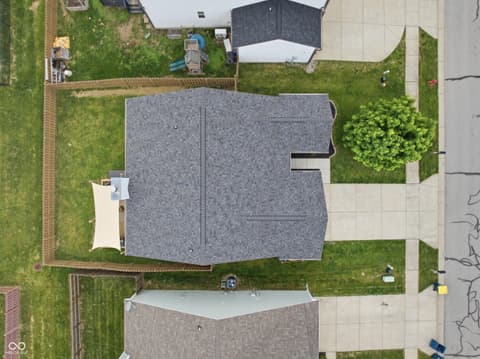Aerial view at 5780 Blue Sky Drive, Whitestown, IN
