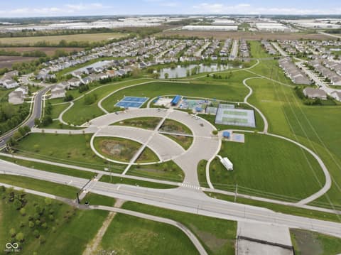 Aerial view at 5780 Blue Sky Drive, Whitestown, IN