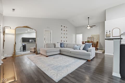Living room at 5780 Blue Sky Drive, Whitestown, IN