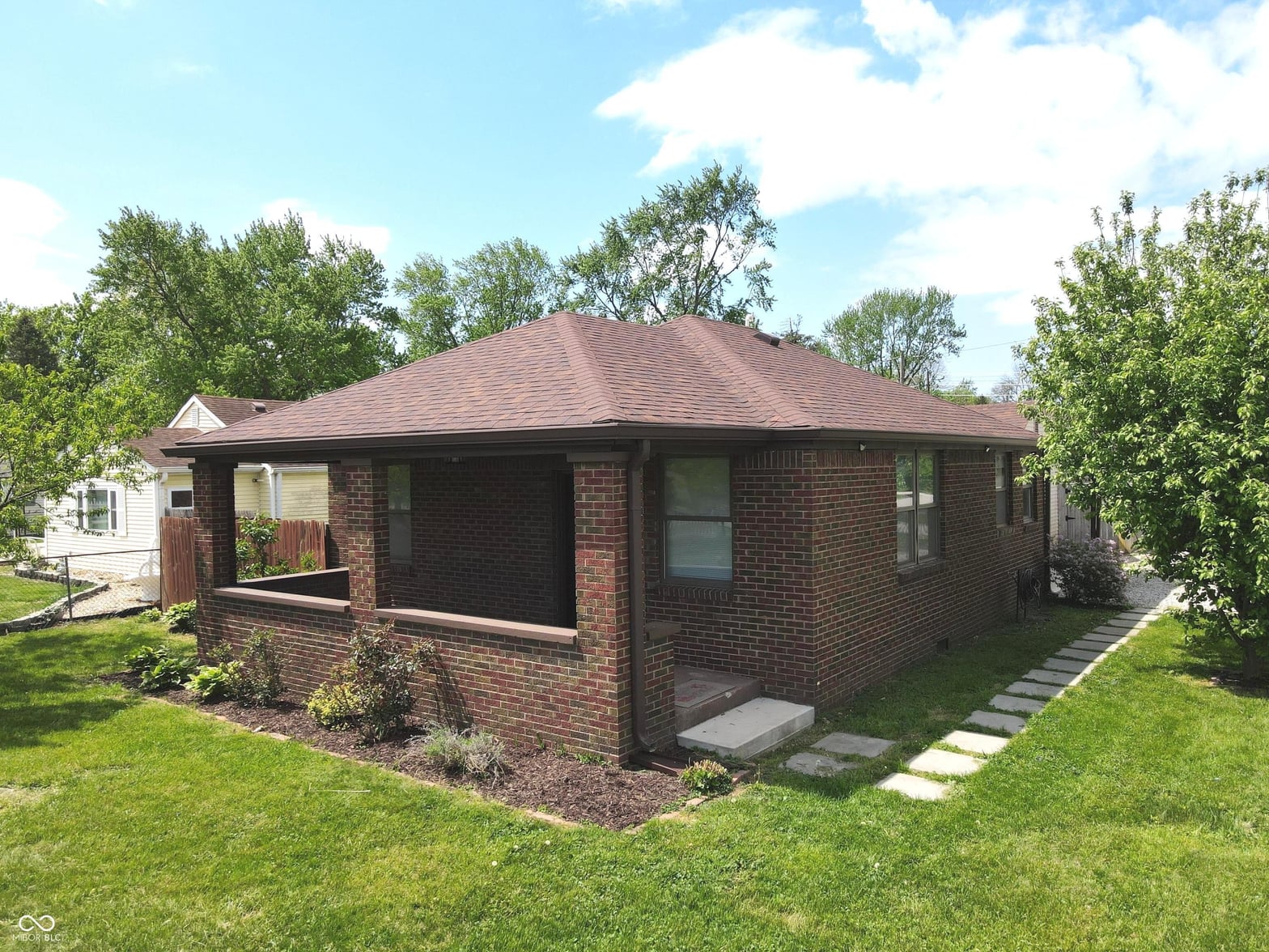 Front exterior at 1402 S Hawthorne Lane, Indianapolis, IN
