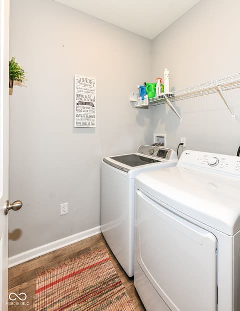 Laundry room at 7209 Parkstay Lane, Camby, IN