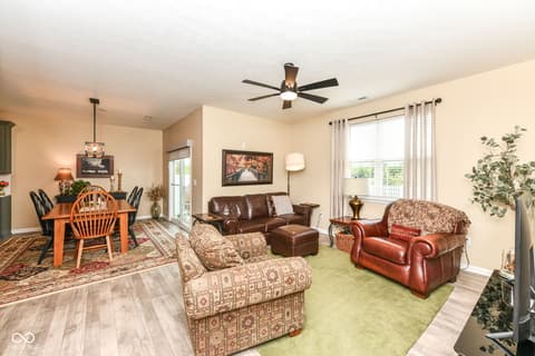 Living room at 7209 Parkstay Lane, Camby, IN