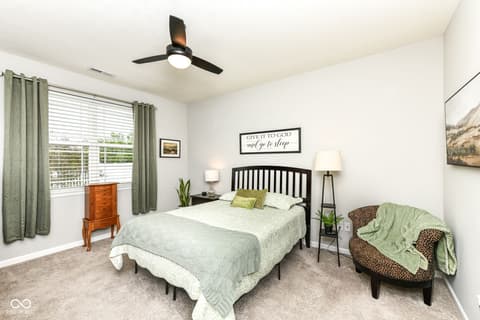 Bedroom at 7209 Parkstay Lane, Camby, IN