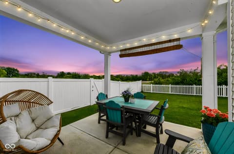 Outdoor living area at 7209 Parkstay Lane, Camby, IN