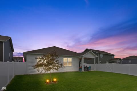 Backyard at 7209 Parkstay Lane, Camby, IN