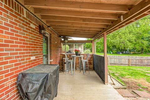 Outdoor living area at 6118 Nolte Street, Indianapolis, IN