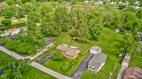 Aerial view at 6118 Nolte Street, Indianapolis, IN
