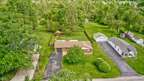 Aerial view at 6118 Nolte Street, Indianapolis, IN