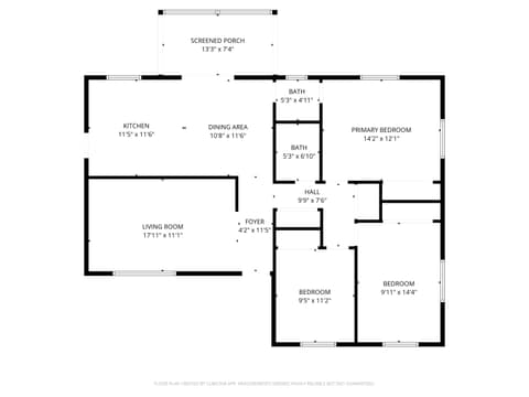 Floor Plan — 6118 Nolte Street, Indianapolis, IN