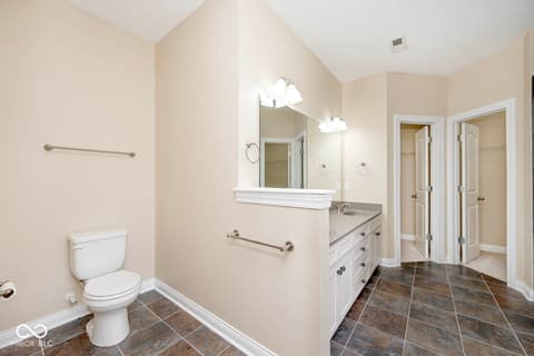 Primary bathroom at 6257 Strathaven Road, Noblesville, IN