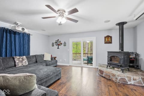 Living room at 6804 Erika Lane, Nashville, IN